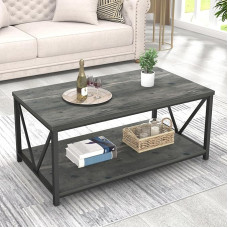 EXCEFUR Vintage kohvilaud rustikaalne puidust metallist elutoa laud hall