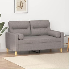 2-Sitzer-Sofa Taupe, Stoff, 110 kg Tragfähigkeit, mit Zierkissen - Modern & Komfortabel Model3200820
