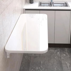 WESTWILD Wandmontierter Klapptisch für Waschküche und Home Office, funktionaler Hängeschreibtisch für Computerarbeitsplatz und Arbeitszimmer, valge, 90 x 50 cm