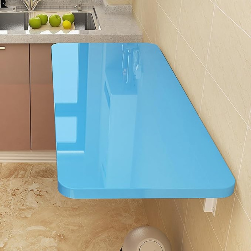 Wandmontierter klappbarer Holztisch, multifunktionaler Wandschreibtisch, Schminktisch für Zuhause, schwimmende Waschküche, Werkbank, platzsparend, faltbarer Küchentisch für Schlafzimmer, Küche, Büro