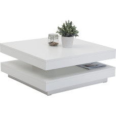 Andy puidust kohvilaud 360° pöörleva lauaplaadiga 67 x 67 x 35 cm ruudukujuline.