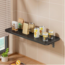 Klappbarer Wandtisch, platzsparend, Wandmontage, faltbarer Tisch für kleine Räume, Zuhause, Büro, Waschküche, Küche, Weiß, 40 x 20 cm