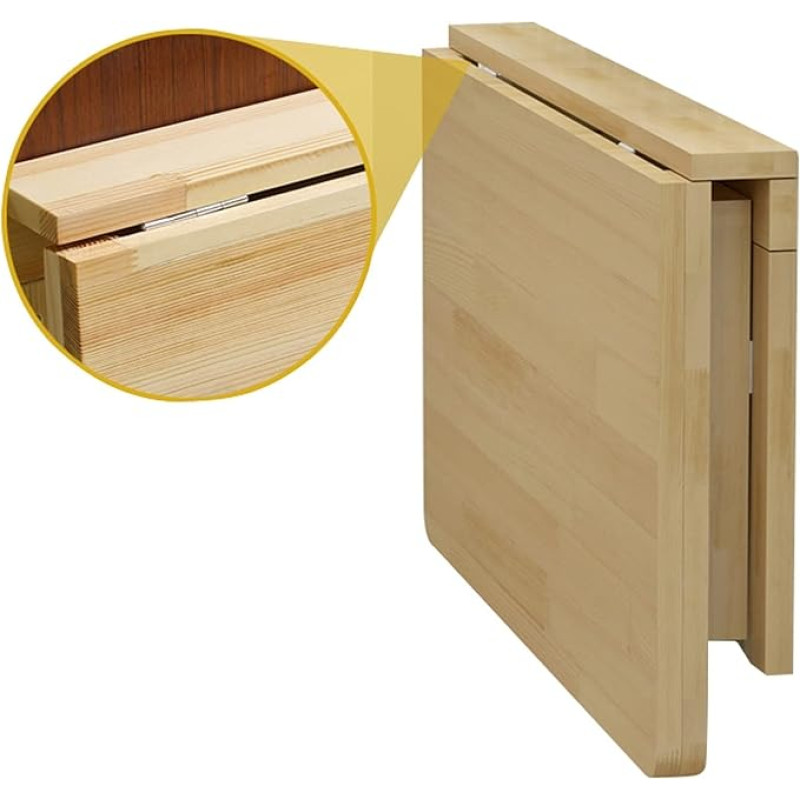 Kokkupandav laud Ruumisäästlik seinale paigaldatav kokkupandav laud Mitmekülgne töölaud koos väljapandavate lehtedega ja kompaktne arvutilaua väikestesse ruumidesse, kööki, kodukontorisse, 39 x 23 tolli. Max