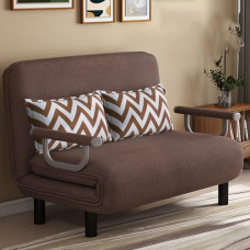 Teisaldatav diivanvoodi, 3 in 1 kokkupandav voodi 5 reguleeritava seljatoega ja padjadega, laisk lesilaua diivan, väike futon tool, diivan väikestele ruumidele, kohv-120cm