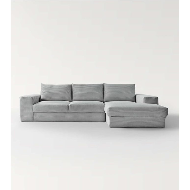 mokebo nurgadiivan nöörist 'The Classic', nurgadiivan pehmest nöörkangast elutuppa, mugav 3-kohaline diivan või nöördiivan L-kujul, 287 x 86 x 190 cm (B x K x S), värvus antratsiitne