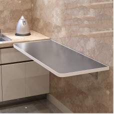 Kokkupandav seinalaud roostevabast terasest ruumi säästev laud 100kg kandevõimega, ideaalne köögi, söögitoa ja arvuti kasutamiseks 13cm