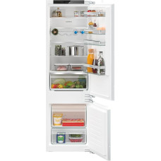 SIEMENS KI87VVFE1 iQ300 Built-in Fridge-Freezer Combination, 216 kWh per Year, 200 L, hyperFresh Fresh System, lowFrost, LED Interior Lighting, bigBox, Flat Hinge