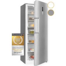 Exquisit Freezer GS380-NF-H-050D Inoxlook | No Frost | Net Capacity: 380 L | Temperature Control | Alarm