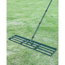 Signstek murupuhasti [114 x 25 cm] 1,98 m pikkuse käepidemega - vastupidav tasandusraie ja tasandusseade täpseks muruhoolduseks - mitmekülgne aias, õues ja golfiväljakul