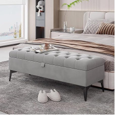 Multifunktsionaalne kokkupandav laud, tufitud sametist Ottomani pink koos hoiuruumiga, kaasaegne pehmendusega jalatugi voodi otsas, metallist jalgadega jalatugi magamistuppa, elutuppa, esikusse, merendusse