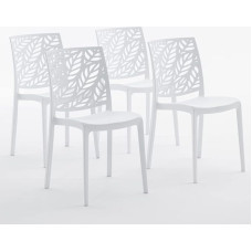 Dafne klaaskiududega vaiktoolid (4, valge)