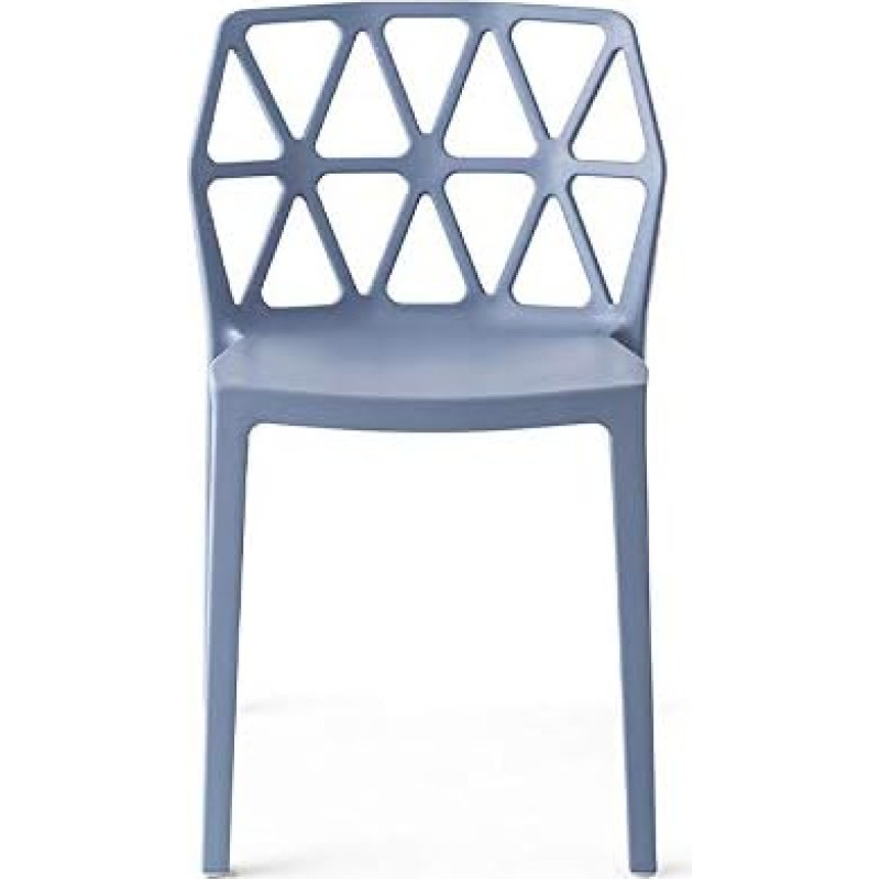 ALCHEMIA tooli polüpropüleenist 4-komplekt, saadaval 6 värvitoonis (taevasinine matt)