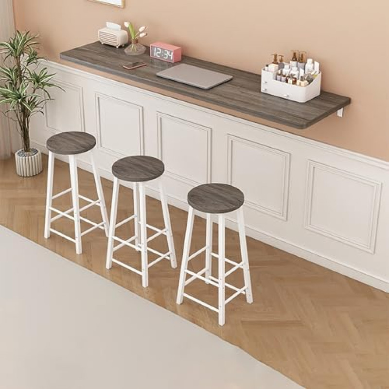 Ujuv kokkupandav laud, kaasaegne kokkupandav laud kodukontorile, seinale paigaldatav kokkupandav arvutilaua, ruumi säästev, lihtne kokku panna, köök, pesuruum, restoran, arbe