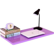 Wandschreibtisch für kleine Räume, 40 x 120 cm, Violett