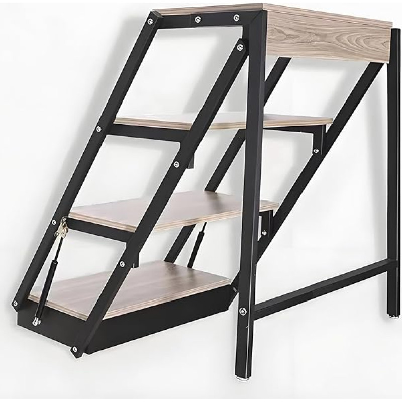 Kokkupandav seinalaud koos kokkupandava lehega, seinale paigaldatavad kokkupandavad lauad, ujuv laud seinale, kokkupandav seinalaud väikestele ruumidele, seinalaud, kokkupandav puidust laud