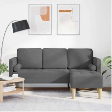 Dunkelgrauer Stoff-Sofa mit Metallrahmen | Modern, bequem & langlebig | Für Partys & Chillen Model42001914