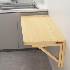 Wandklapptisch aus Holz, platzsparender schwebender Tisch aus Kiefernholz, Wandstehtisch für das Homeoffice, das Waschküchen-Arbeitszimmer und kleine Räume, Wandschreibtisch für die Waschküc