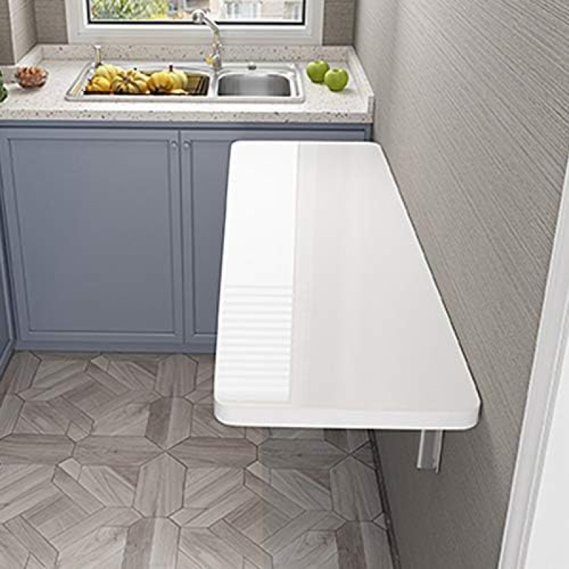 WESTWILD Multifunktionaler Klapptisch zur Wandmontage für Zuhause, Büro, Waschküche, Küche und Kinderzimmer. 4 värvi saadaval (Weiß 70 x 30 cm)