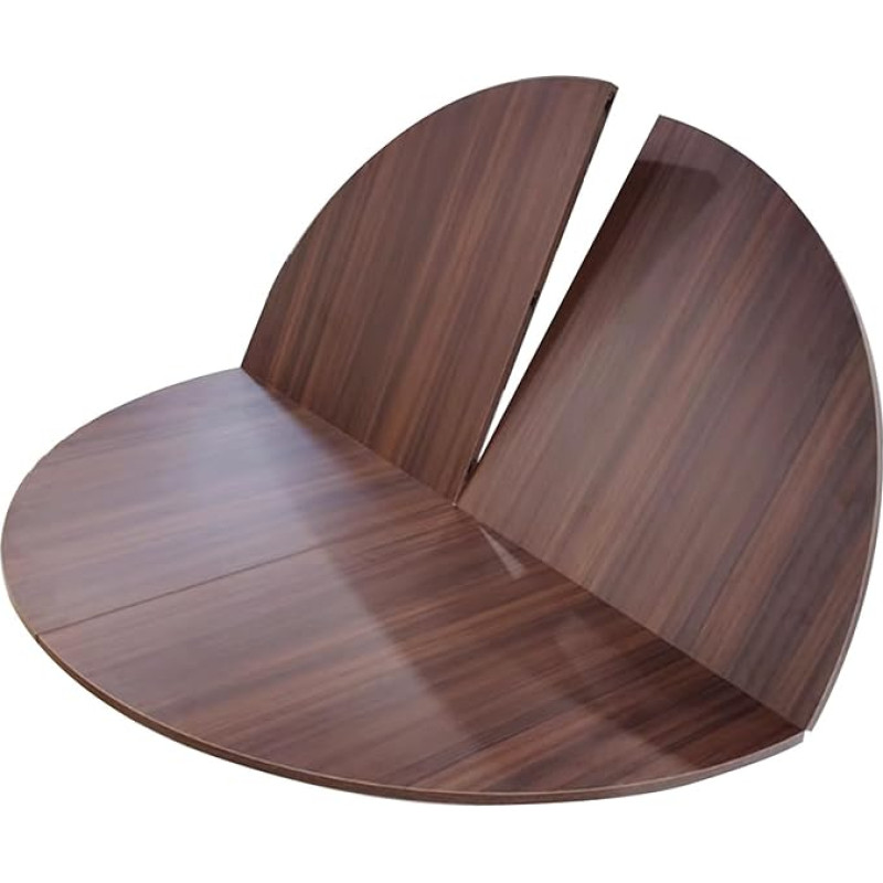 Ümmargune puidust lauaplaat - 120cm kuni 240cm läbimõõduga, kokkupandav disain, lihtne hoiustada, ümmarguse laua asendaja, ideaalne erinevateks puhkudel, jalad ei kuulu komplekti