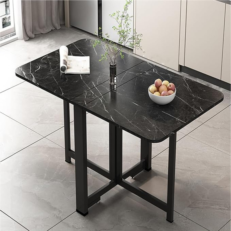 Multifunktsionaalne kokkupandav laud kööki, söögituppa, rõdule ja pidudele, kokkupandav ja kokkupandav ruudukujuline kaardilaua (D140 x 80 x 75 cm)