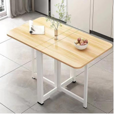 Kokkupandav kokkupandav söögilaud köögi ja pidude jaoks, multifunktsionaalne mööbel rõdule, kokkupandav kaardilaua, ruudukujuline disain, E120 x 80 x 75 cm