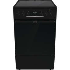 Gorenje GECS5C70BPA elektripliit klaaskeraamilise pliidiga, 50 cm, 70 liitrit, GentleClose, kiirkuumutus, AirFry, ExtraSteam, teleskoopväljavõtmed, AquaClean, must