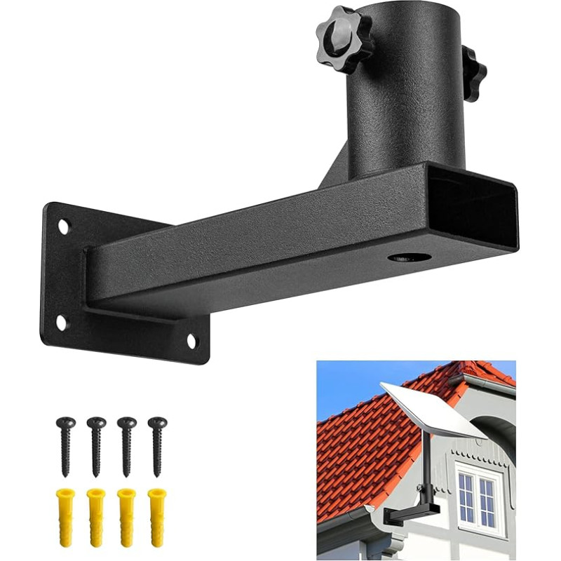 VANROUG L-kujuline seinakinnitus, satelliidiplaadi seinakinnitus, antennikinnitus, väike kompaktne katusekinnitus, mis on ideaalne satelliidiplaatide jaoks.