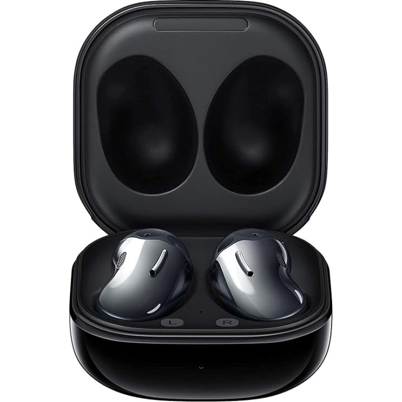 Samsung Galaxy Buds Live, juhtmevabad Bluetooth kõrvaklapid mürasummutusega (ANC), kauakestev aku, AKG heli, mugav istuvus, must (saksa versioon)