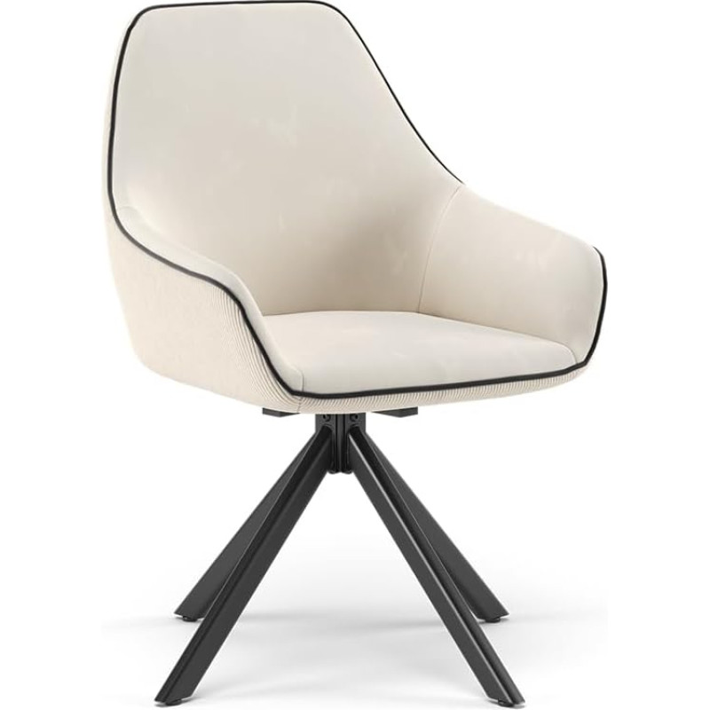 Vicco Eleganza Lounge Chair Beige 60 x 89 cm