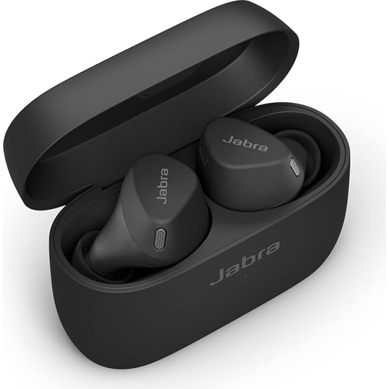 Jabra Elite 3 aktiivsed kõrvaklappide Bluetooth-kõrvaklapid - turvaline spordipidamine ja aktiivne mürasummutus (ANC) - veekindlad juhtmevabad kõrvaklapid - Spotify Tap Playback ja Google Fast Pair - Mustad