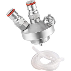 TMCRAFT Mini Keg Dispenser, Stainless Steel Both Balls Lock Spear, Quick Assembly Beer Connection with 130 cm Beer Hose for Growlers