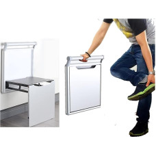 Diffwhy Maximum Load 350 kg, Non-Slip Seat, Wall Mounted Folding Chair, Wall Stool, Shower Folding Seat