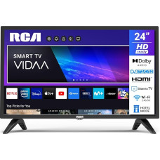 RCA VRS24HF1 Smart TV 24-tolline (60 cm) LED HD VIDAA TV WiFi, kolmekordne tuuner (DVB-T/T2, DVB-C, DVB-S/S2), App Store, Netflix, YouTube, HDMI, USB, CI/CI+, hotellirežiim (2024)