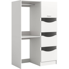 xonox.home 2-osaline vannitoamööblikomplekt tasuta 116 x 195 x 68 cm valge replica - pesumasinakapp ja pesukapp - funktsionaalne ja stiilne kaasaegsesse majapidamisse