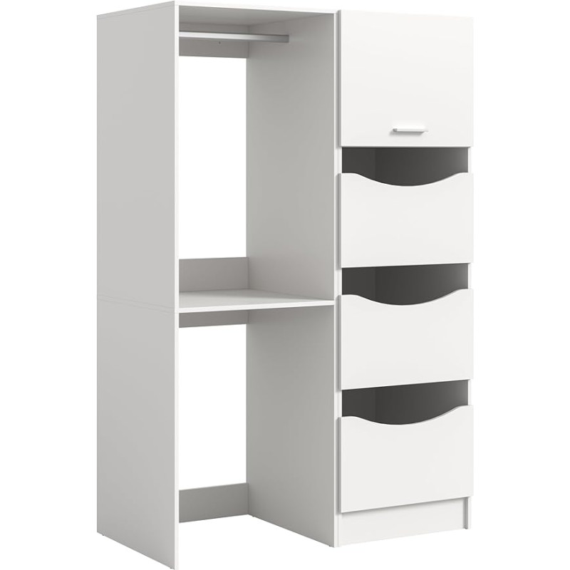 xonox.home 2-osaline vannitoamööblikomplekt tasuta 116 x 195 x 68 cm valge replica - pesumasinakapp ja pesukapp - funktsionaalne ja stiilne kaasaegsesse majapidamisse