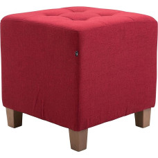 CLP Pharao Stool with Fabric Cover and Cube Seat with High-Quality Padding and Floor Protectors
