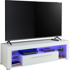 Goal TV Lowboard kõrgläikega LED-valgustusega