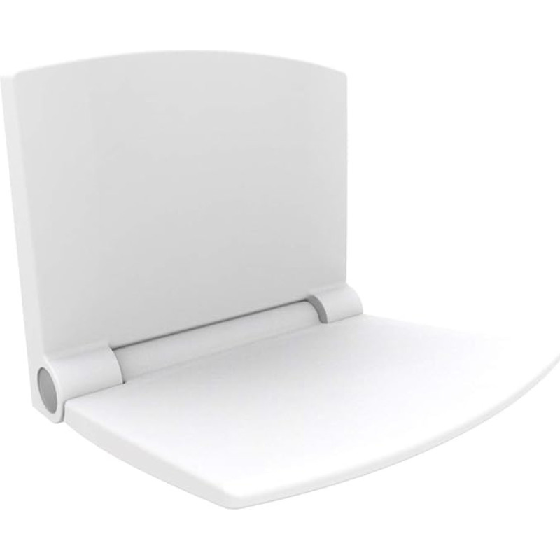 Sanit Lifestyle 54.002.01.0000 Shower Seat for Shower / Bathroom Ergonomic Seat with Soft-Close Mechanism White