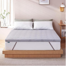 Bonnvia® Two Hardness Levels H3 & H4 Gel Topper Oeko-Tex® Certified Mattress Topper - Washable Cover Made of Bamboo Fibre