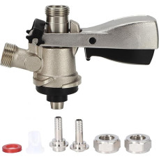 Keg Cap Tap Head G5/8 Thread Keg Flat Keg Type S õlle väljavoolu, õlletünnide õllekraanid 304 roostevabast terasest õllekraanid baaridele restoranidele perekondlikele pidustustele