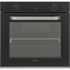 Telefunken Oven Built-In Appliance, Built-in Oven Self-Sufficient, 78 Litres, Hot Air Shield, 60 cm Built-in Oven without Hob, Convection Air/Upper Lower Heat, 5 Functions, Easy Cleaning, Energy