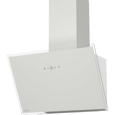 COVERCOOK Cooker Hood 60 cm Extract/Recirculation Cooker Hood White Glass 551 m³/h Efficiency A+ LED Lighting 6 Power Levels SensorTouch Operation