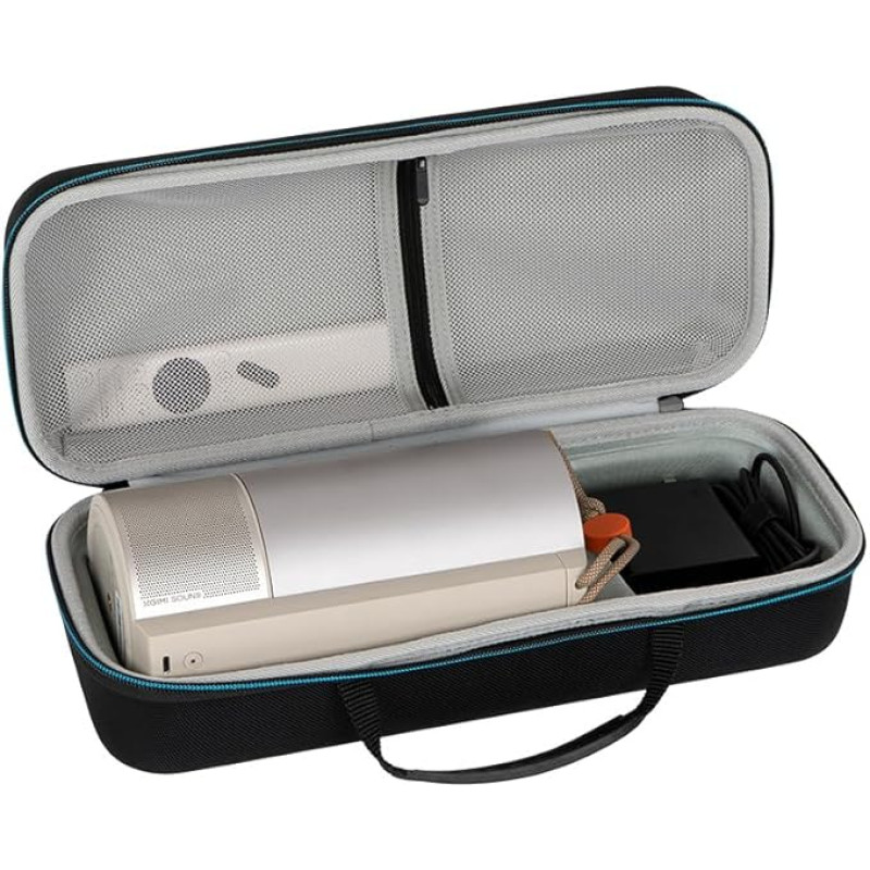 Kõva kandekott XGIMI MoGo 3 Pro 1080P miniprojektorile, reisikott MoGo 3 Pro & reguleeritav statiiv, hoidmine puldi, laadija ja muude tarvikute jaoks, must, kaasaegne