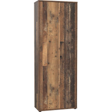 FORTE Tempra 2 Chest of Drawers with 2 Doors, Engineered Wood, Old Wood Vintage, 73.7 x 197.5 x 34.8 cm