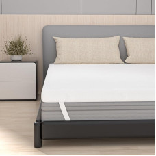 FRIDEKO 8 cm Height Mattress Topper, Mattress Topper 90 x 200 cm, H2 & H3 Gel Memory Foam Topper, Removable and Washable Cover, Suitable for Box Spring Bed, Sofa Beds, Caravans