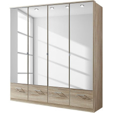 Wimex Imago Wardrobe / Revolving Door Cupboard 2 Doors (W x H x D) 90 x 199 x 58 cm Oak Saw Grey