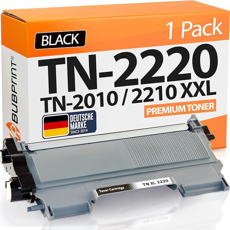 Bubprint ühilduv toonerikassett Brother TN2220 jaoks HL-2250DN HL-2270DW mustas tooneriga