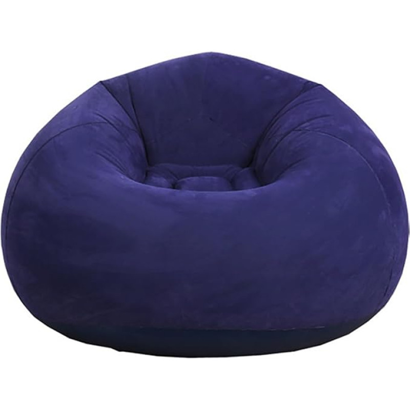 KSGSFSA Air Sofa Lazy No Bean Bag Inflatable Chair Inflatable Sofa Washable Living Room Deck Chair Bedroom Bean Bag Super Soft (Navy Blue)