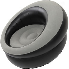 Inflatable Couch, Inflatable Lounge Chair, Foldable Dropping Air Sofa Inflatable Chair, Lazy Sofa Couch Beanless Bag Chair, Portable Couch for Camping and Picnic (Grey)