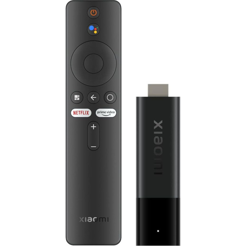 Xiaomi Mi TVStick 4K (QuadCore protsessor, 2GB RAM, 8GB ROM, Android TV 11 koos Google Playstore'iga, Chromecast, Dolby Atmos & Vision, Bluetooth puldiga, Google Assistant ja Netflix + Prime Video).